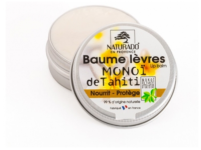 Naturado en Provence Monoï de Tahiti Baume Lèvres 15 ml