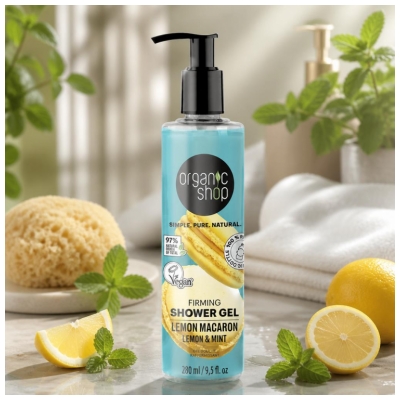 Organic Shop Gel Douche Raffermissant Macaron Au Citron 280 ML