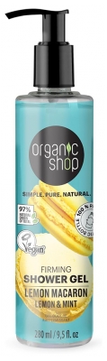Organic Shop Gel Douche Raffermissant Macaron Au Citron 280 ML