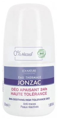Eau Thermale Jonzac Déo Non Parfumé 24H Haute Tolérance Biologique 50 ML