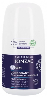 Eau Thermale Jonzac Men Déodorant Fraîcheur Intense 24H Biologique 50 ML