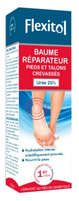 Flexitol Baume Réparateur Pieds et Talons Crevassés Urée 25% 112 Grammes