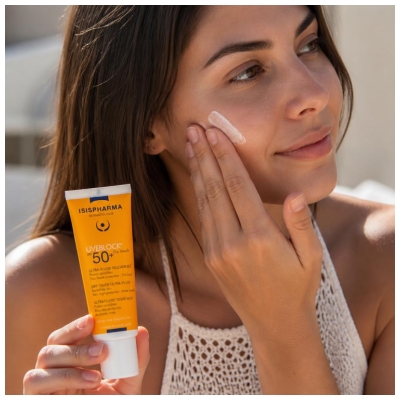 Isispharma Uveblock Ultra-Fluide Toucher Sec Visage SPF50+ 40 ML