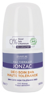 Eau Thermale Jonzac Déo Soin Haute Tolérance 24H Biologique 50 ML