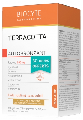 Biocyte Terracotta Autobronzant 90 Unités