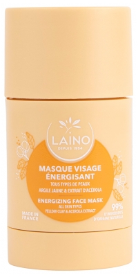 Laino Masque Visage Énergisant en Stick Tous Types de Peaux 65 g