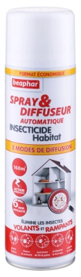 Beaphar Spray & Diffuseur Automatique Insecticide pour Habitat 500 ML