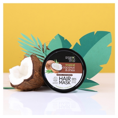 Organic Shop Hair Mask Naturel Hydratant Coco et Karité 250 ML