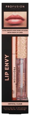 Profusion Cosmetics Lip Envy Gloss & Liner Lèvres Duo - Teinte : Crystal Clear