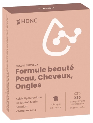 H.D.N.C Peau Cheveux Ongles 30 Unités