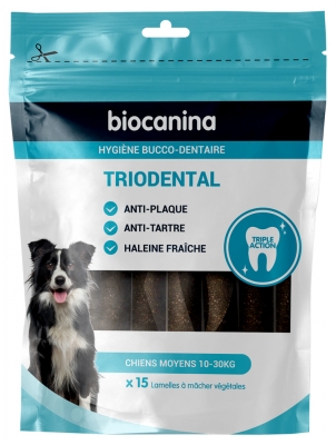 Biocanina Triodental Chiens Moyens 15 Unités Végétales