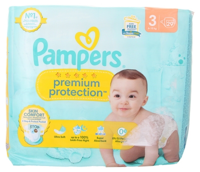 Pampers Premium Protection Skin Comfort T3 29 Couches 6-10 kg