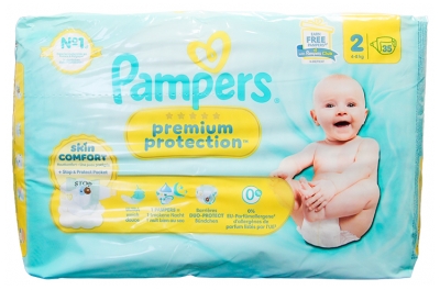 Pampers Premium Protection Skin Comfort T2 35 Couches 4-8 kg
