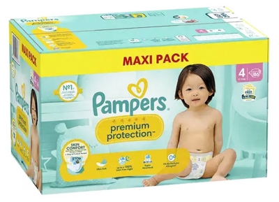 Pampers Premium Protection T4 86 Couches 9-14 kg
