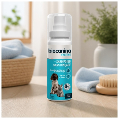 Biocanina Hygiène Shampoing Sans Rinçage pour Chiens & Chats 100 ML