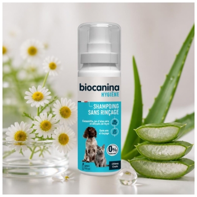 Biocanina Hygiène Shampoing Sans Rinçage pour Chiens & Chats 100 ML