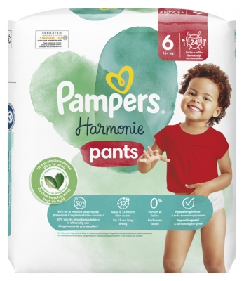 Pampers Harmonie T6 24 Couches-Culottes 15 kg et +