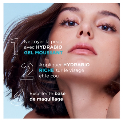 Bioderma Hydrabio Riche Crème d'Eau Hydratante 72H Peaux Sèches à Très Sèches 40 ml