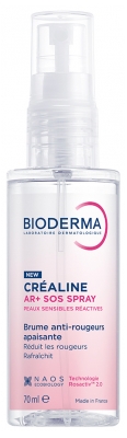 Bioderma Créaline AR+ SOS Spray Brume Anti-Rougeurs Peaux Sensibles Réactives 70 ml