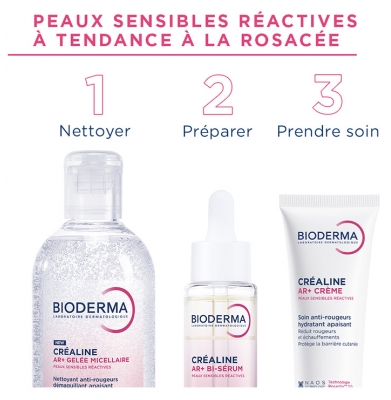 Bioderma Créaline AR + Bi-Sérum Peaux Sensibles et Réactives 30 ml