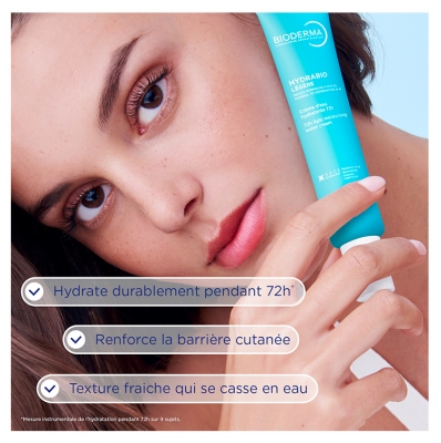 Bioderma Hydrabio Légère Crème d'Eau Hydratante 72H Peaux Normales à Mixtes 40 ml
