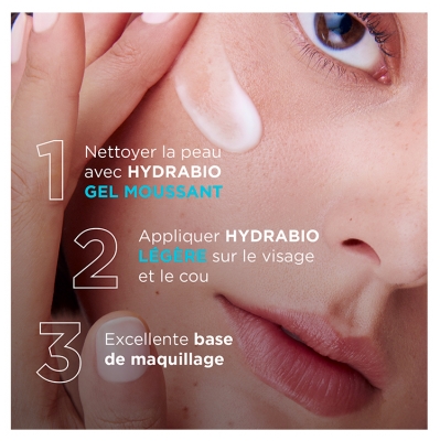 Bioderma Hydrabio Légère Crème d'Eau Hydratante 72H Peaux Normales à Mixtes 40 ml