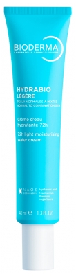 Bioderma Hydrabio Légère Crème d'Eau Hydratante 72H Peaux Normales à Mixtes 40 ml