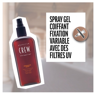 American Crew Grooming Spray Gel Coiffant Fixation Variable 250 ml