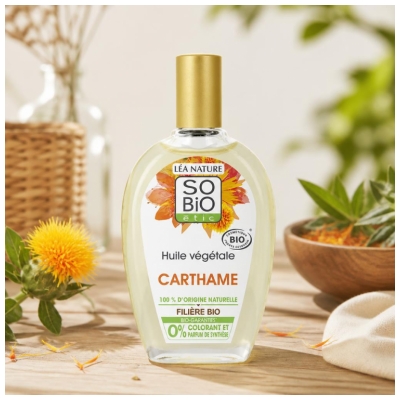 Léa Nature SO BIO étic Huile Végétale de Carthame Biologique 50 ML