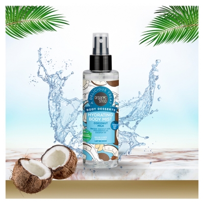 Organic Shop Body Desserts Brume Corps Hydratante au Lait de Coco de 200 ML