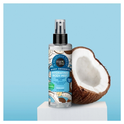 Organic Shop Body Desserts Brume Corps Hydratante au Lait de Coco de 200 ML