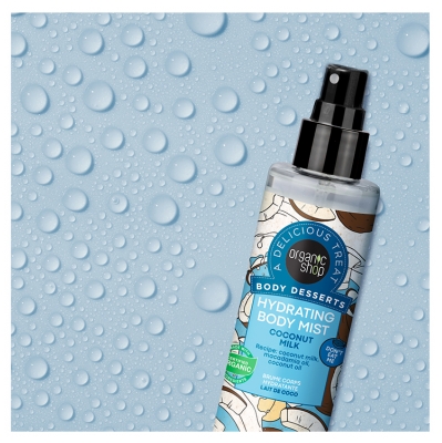 Organic Shop Body Desserts Brume Corps Hydratante au Lait de Coco de 200 ML