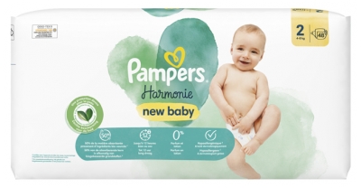 Pampers New Baby Harmonie 48 Couches T2 48 Couches 4-8 kg