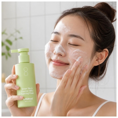 By Wishtrend Mousse Nettoyante Crémeuse Green Tea & Enzyme 140 ml