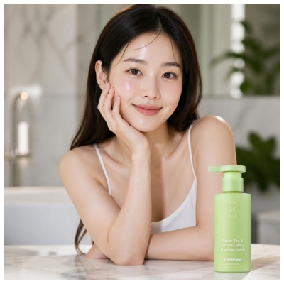 By Wishtrend Mousse Nettoyante Crémeuse Green Tea & Enzyme 140 ml