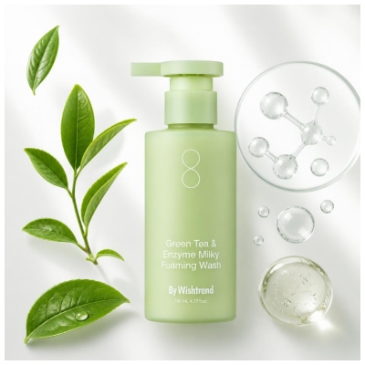 By Wishtrend Mousse Nettoyante Crémeuse Green Tea & Enzyme 140 ml