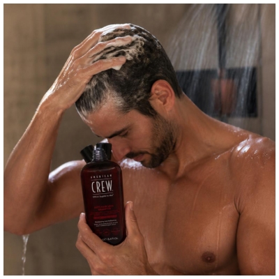 American Crew Shampoing Anti-Chute Rafraichissant pour Cheveux Fins et Clairsemés 250 ml