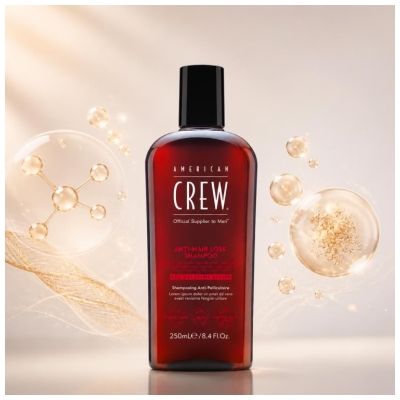 American Crew Shampoing Anti-Chute Rafraichissant pour Cheveux Fins et Clairsemés 250 ml