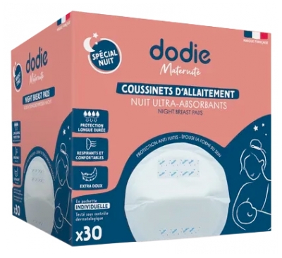 Dodie Coussinets d'Allaitement Nuit 30 Pièces