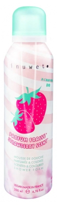 Inuwet Mousse de Douche Parfumée et Colorée Fraise 200 ML