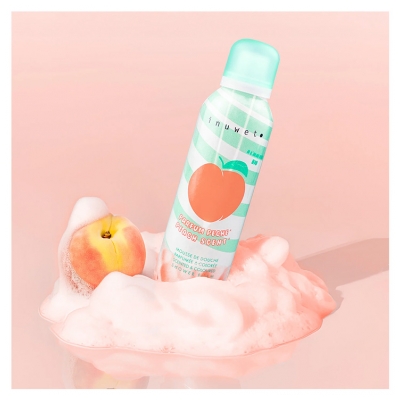 Inuwet Mousse de Douche Parfumée et Colorée Pêche 200 ML
