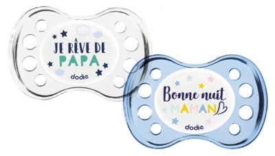 Dodie 2 Sucettes Anatomiques Nuit 6 Mois et +