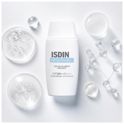 Isdin FotoUltra Solar Allergy Portect Sensibilité Soleil SPF 50 + 50 ML