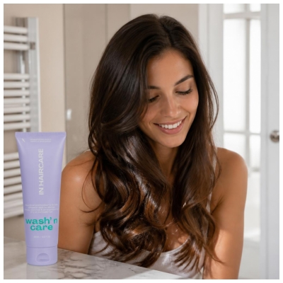 In Haircare Wash n' care Shampoing Doux pour Cheveux Secs ou Abîmés 250 ml