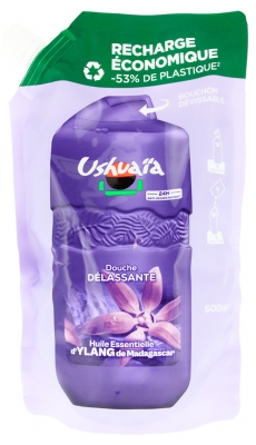 Ushuaïa Douche Massage Délassante Ylang de Madagascar Eco Recharge 500 ML