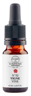 Elixirs & Co Elixirs De Bach Vigne N°32 Bio 10 ml