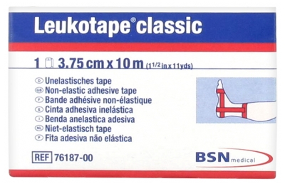 3M Micropore Bande Adhésive Hypoallergénique Non-Élastique 5 cm x 9.1 m - Couleur : Rouge