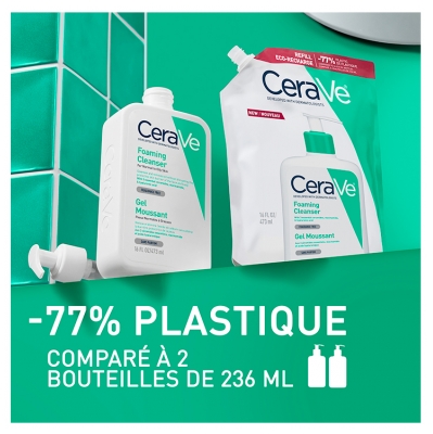 CeraVe Gel Moussant 473 ML + Éco-Recharge 473 ML