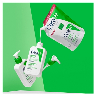 CeraVe Crème Lavante Hydratante 473 ML + Éco-Recharge 473 ML