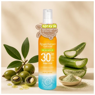 Respectueuse Spray Solaire Visage & Corps SPF30 100 ml